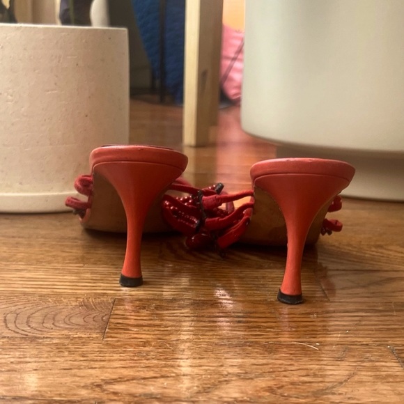 Manolo Blahnik beaded kitten heel sandals 👠 - Picture 13 of 14